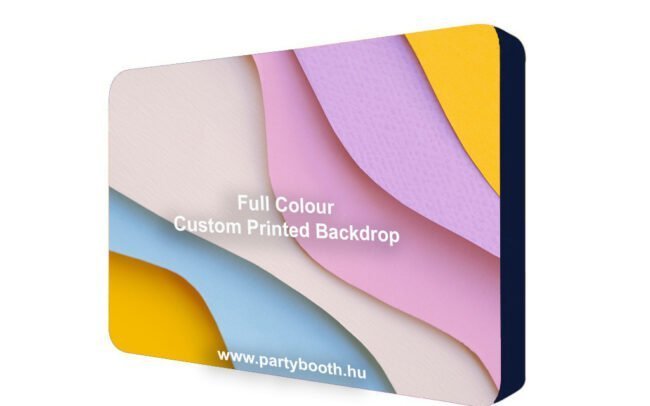 Mockup of custom photo background